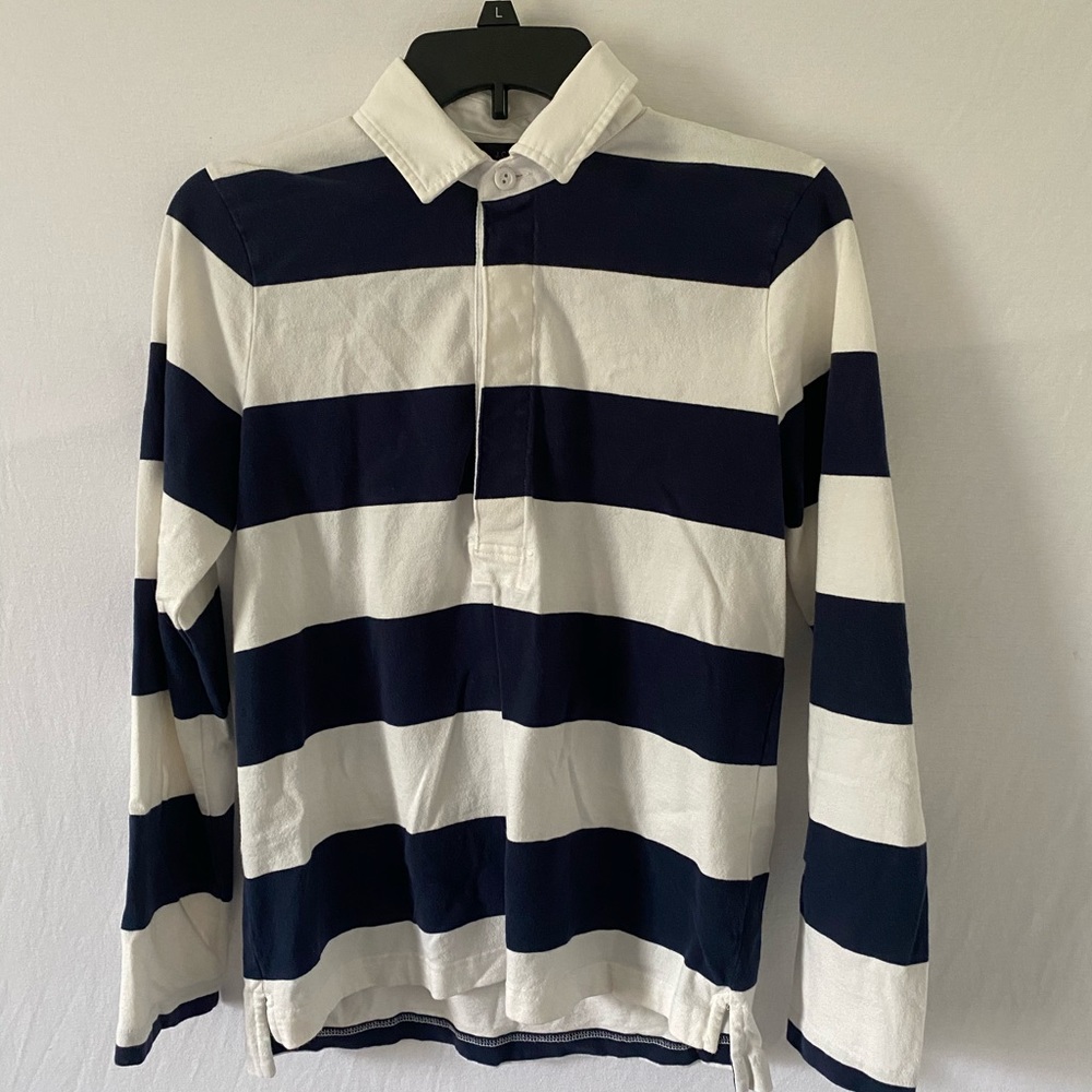 Striped collared shirt. SOLD